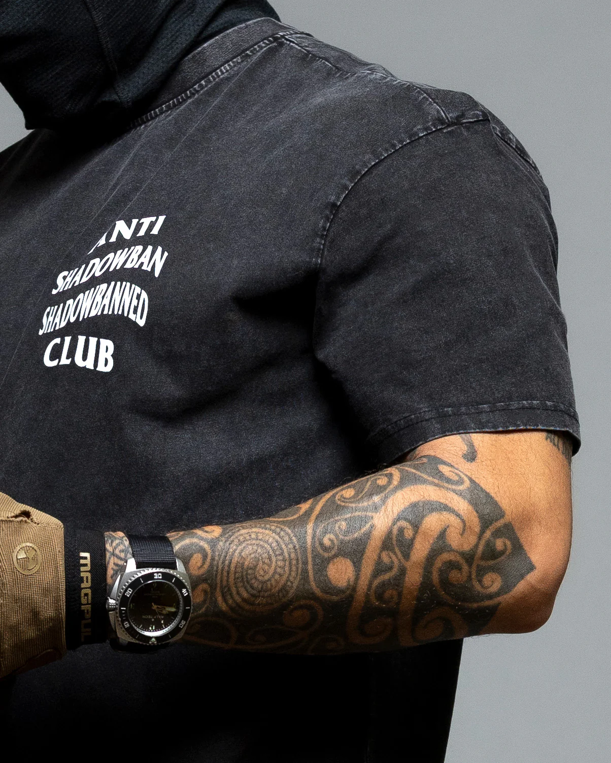 Shadowbanned Club Oversized Shirt - Image 3